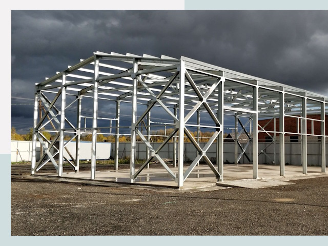 Двускатные ангары в Александров от 643 руб. за квадрат