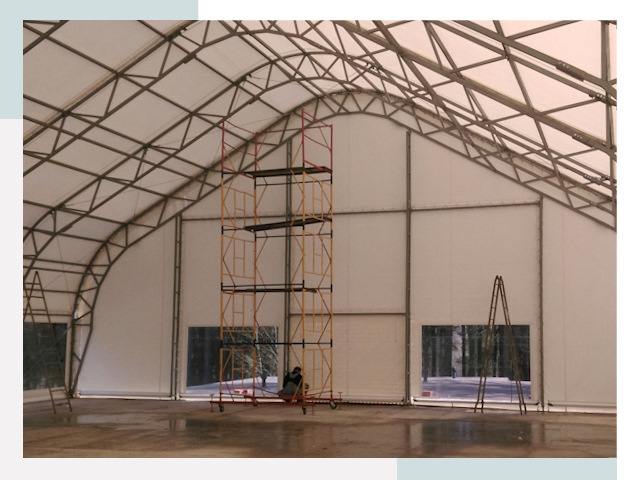 Шатровые ангары в Александрове