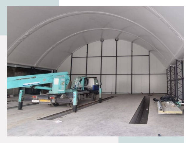 Внутреннее оснащение ангаров в Александрове