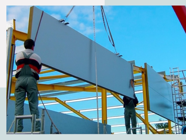 Монтаж сэндвич-панелей в Александрове от 643 руб.