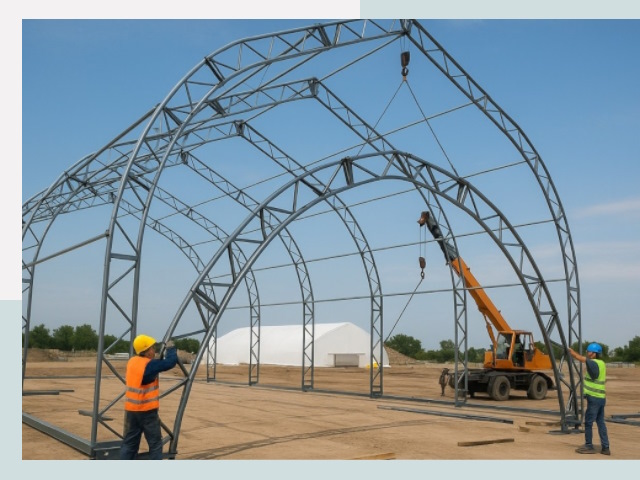 Монтаж ангаров в Александрове от 643 руб. - Надежно и быстро